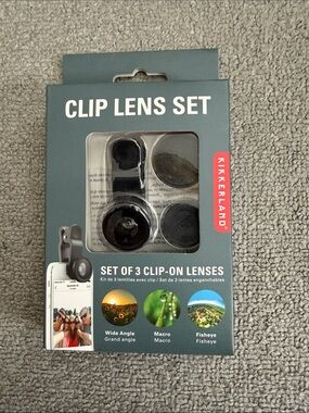 Kikkerland Black Clip Lens Set with Multiple Lenses